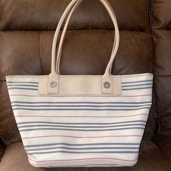 Authentic Burberry Large Canvas Tote - Picture 1 of 8
